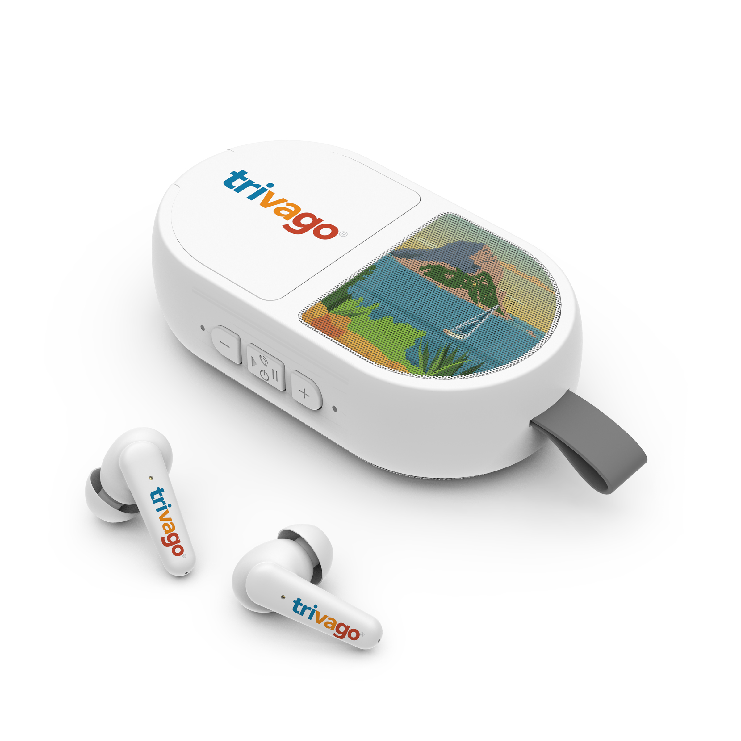 Powerstick Alto Mini Speaker & Wireless Earbud Combo-HIT