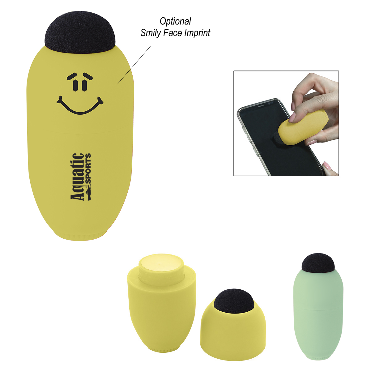 Egg Shaped Lip Moisturizer With Microfiber Top-HIT