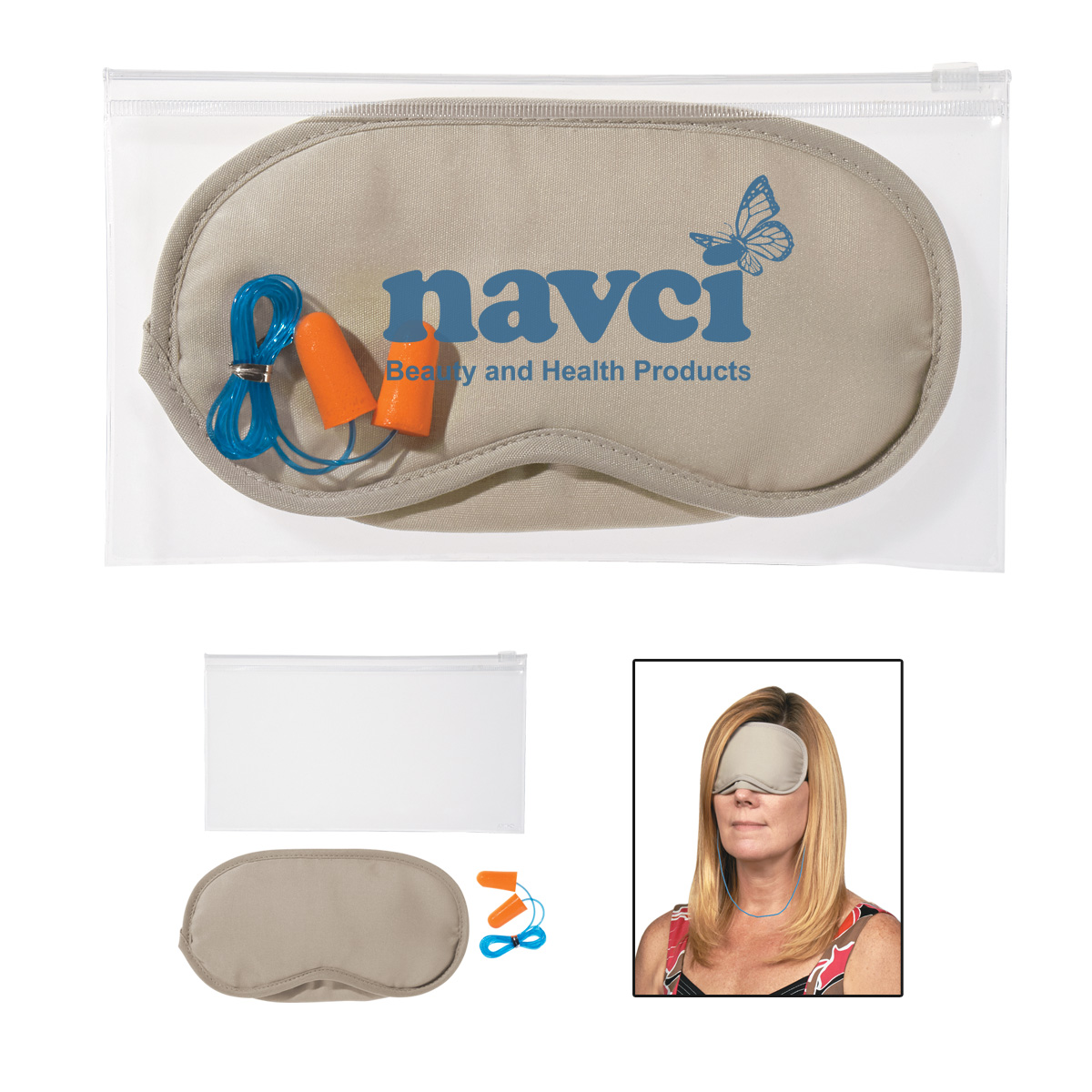 Ear Plugs And Eye Mask Set-HIT