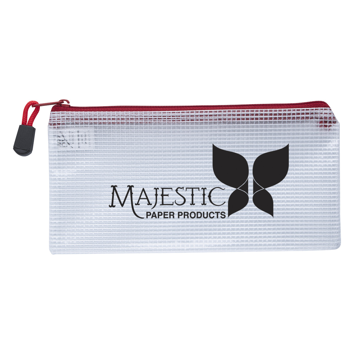 Clear Zippered Pencil Pouch-HIT