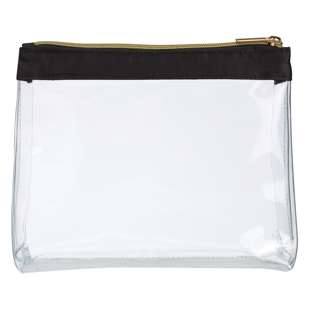 Sadie Satin Clear Cosmetic Bag