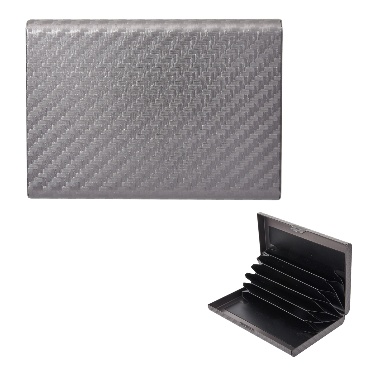 RFID Carbon Fiber Pattern Aluminum Card Case-HIT