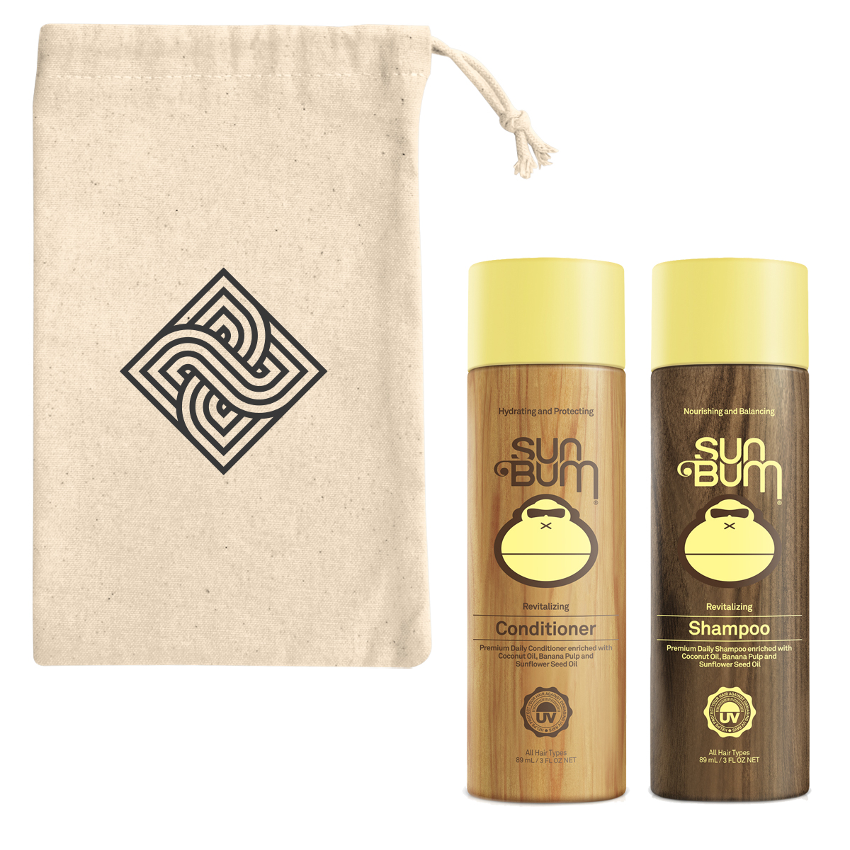 Sun Bum® Revitalizing Shampoo & Conditioner Travel Kit-HIT
