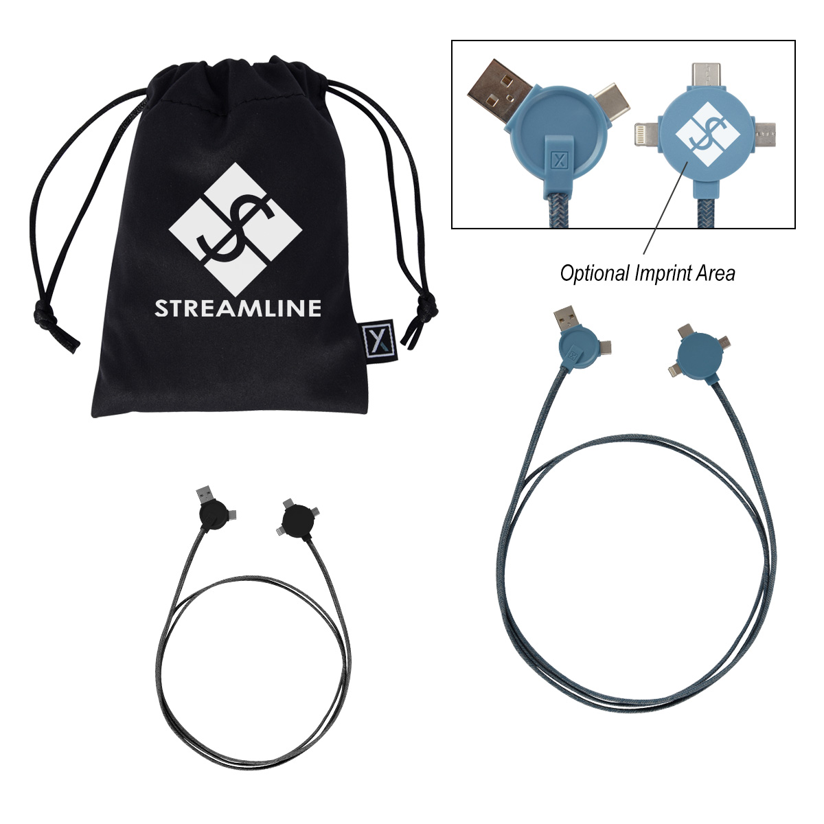 5 Ft. 3-In-1 Lithium CC - Charging Cable-XACTLY