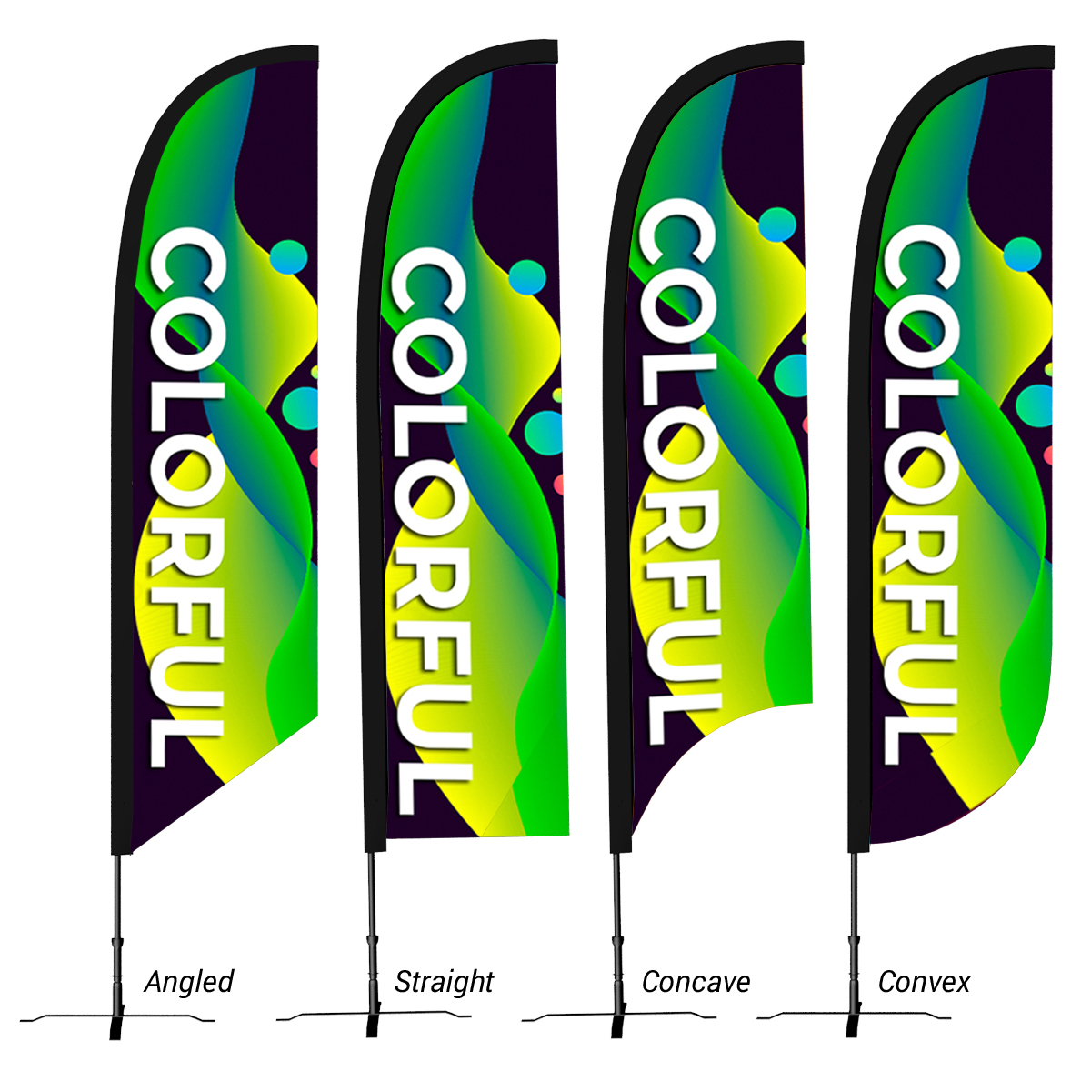 Large 15&#8216; Custom Feather Flag-HIT