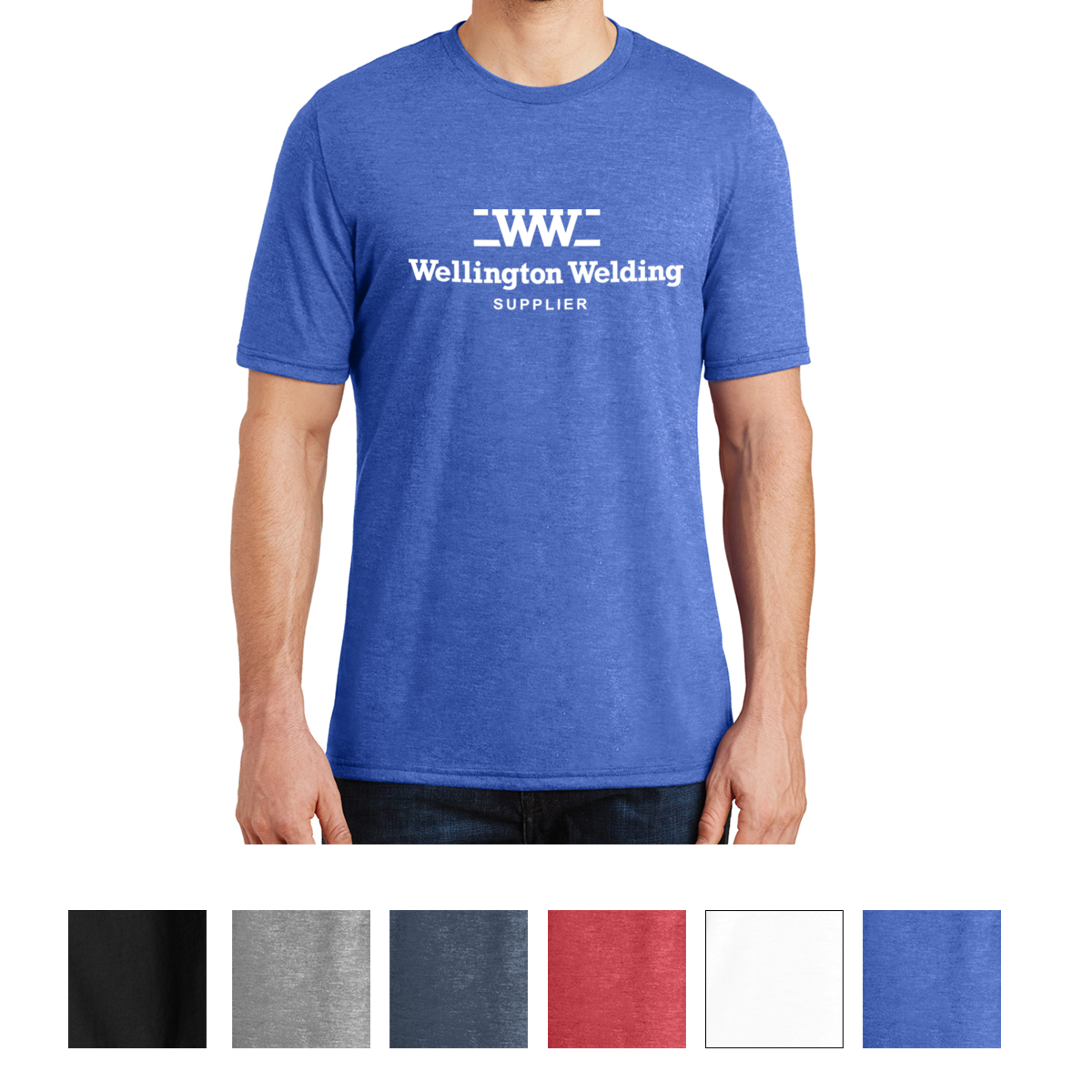 District Made® Men&#8216;s Perfect Tri Crew Tee-District Made&#174;