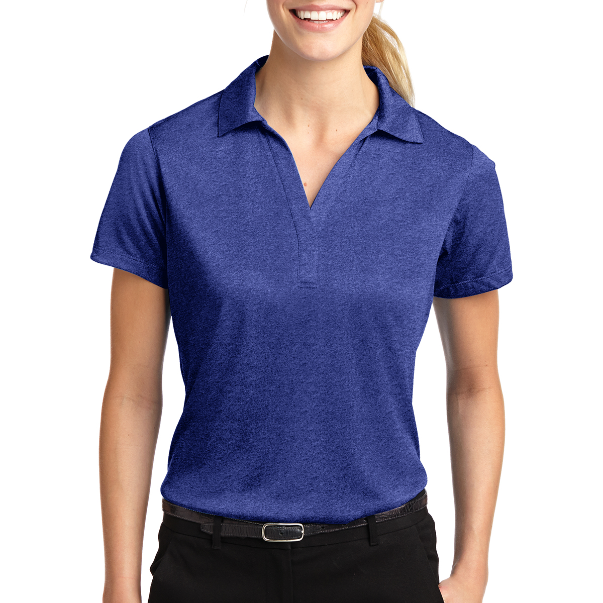 Sport-Tek® Ladies' Heather Contender™ Polo