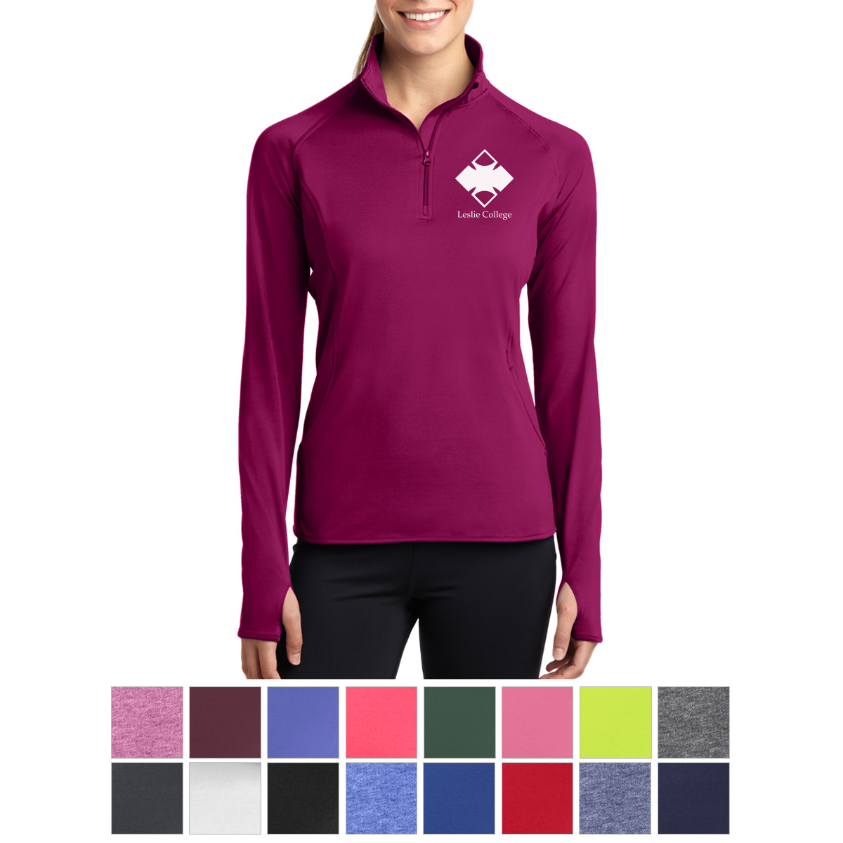 Sport-Tek® Ladies&#8216; Sport-Wick® Stretch Full-Zip Jacket-Sport&#45;Tek