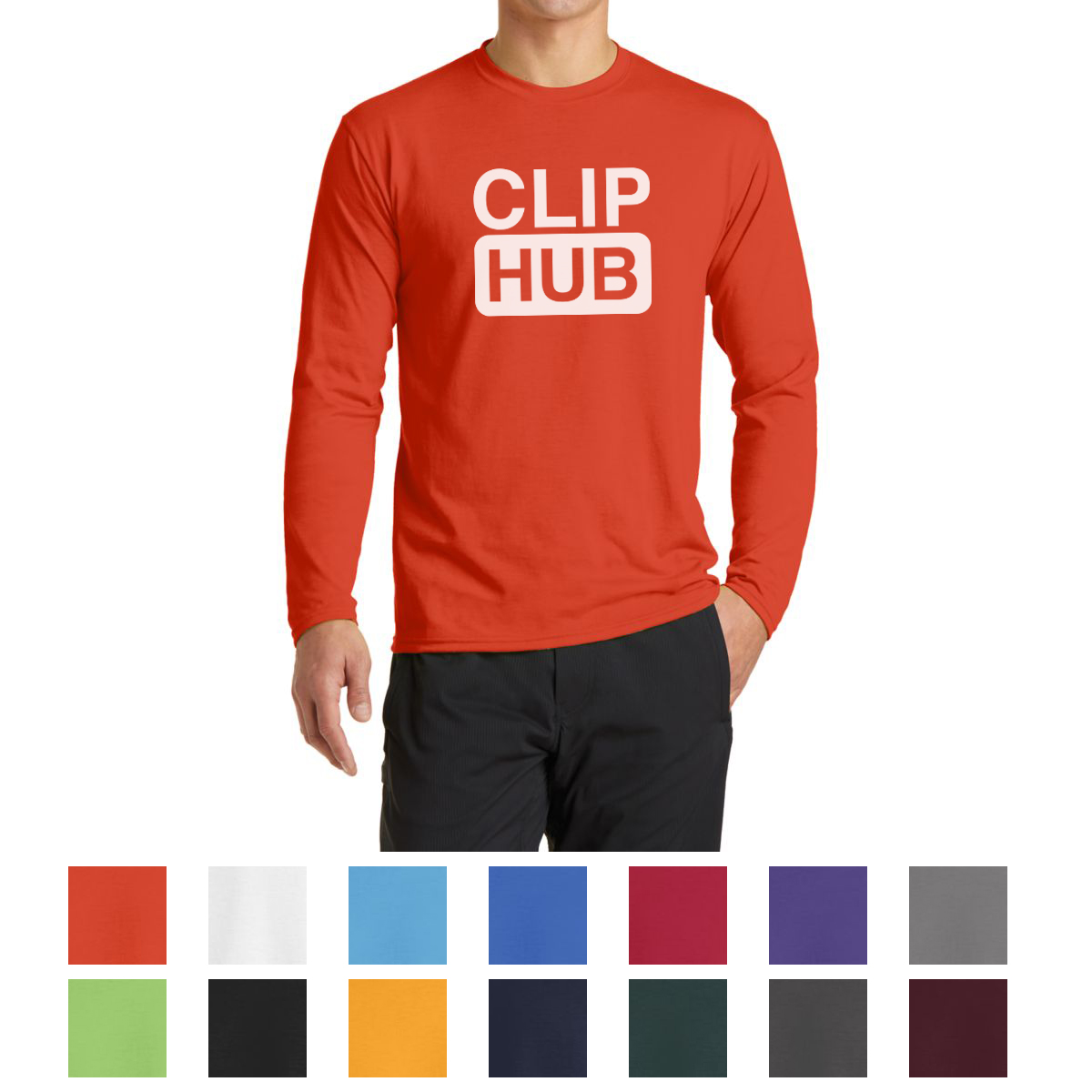 Port & Company® Long Sleeve Performance Blend Tee