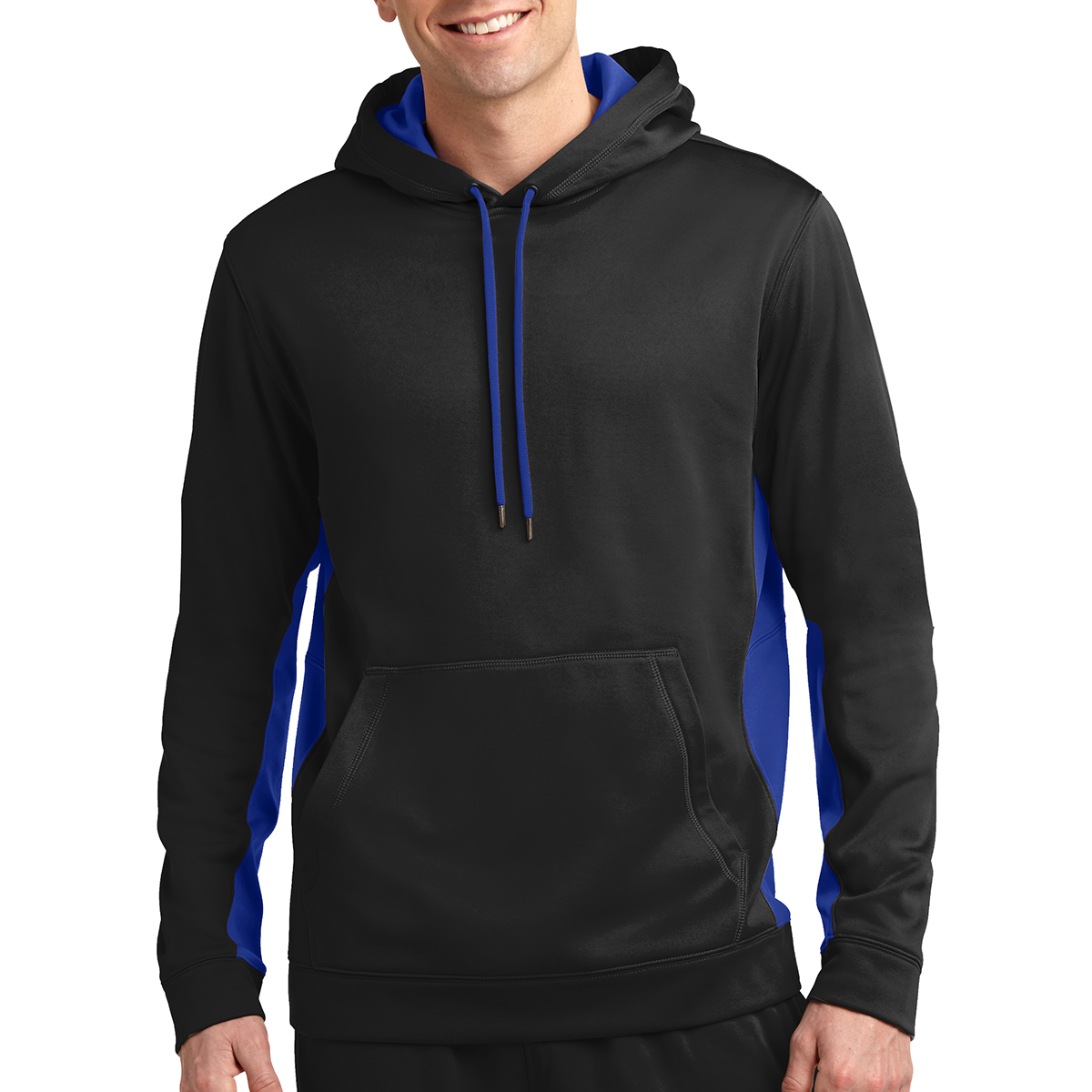 Sport-Tek® Sport-Wick® Fleece Colorblock Hooded Pullover