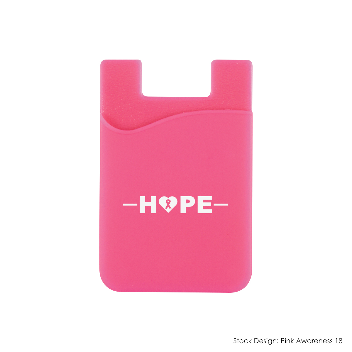227-BCA - Breast Cancer Awareness Silicone Phone Wallet