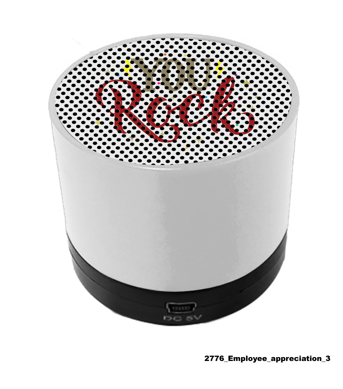 2776-EA - Employee Appreciation Wireless Mini Cylinder Speaker