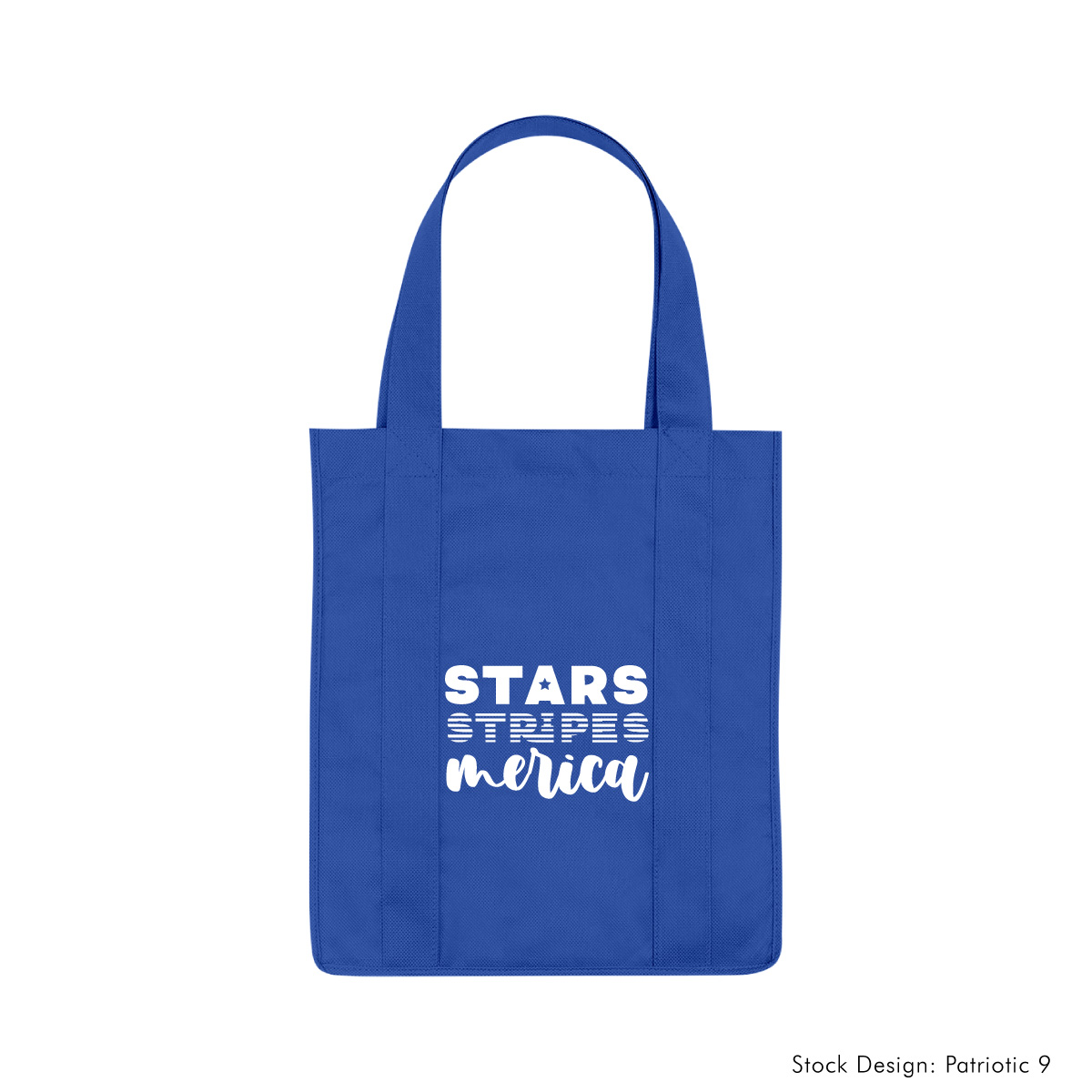 3031-JUL - July 4th Non-Woven Shopper Tote Bag