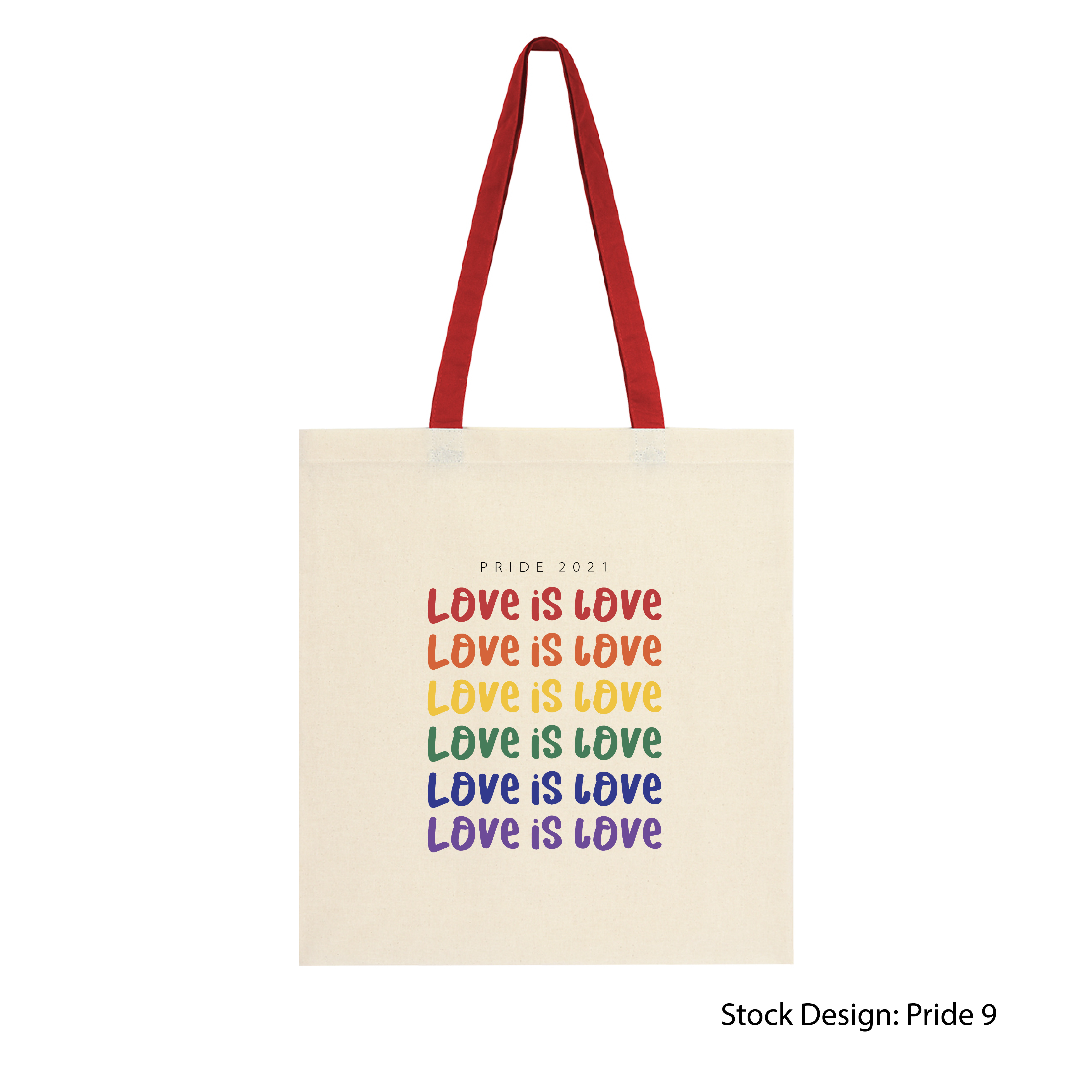 3212-PRI - Pride Penny Wise Cotton Canvas Tote Bag