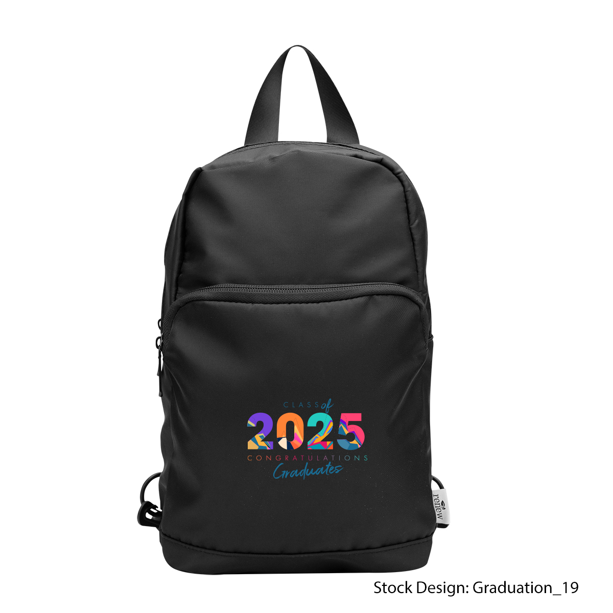 35134-GRA - Graduation Caleb rPET Convertible Backpack And Sling Bag