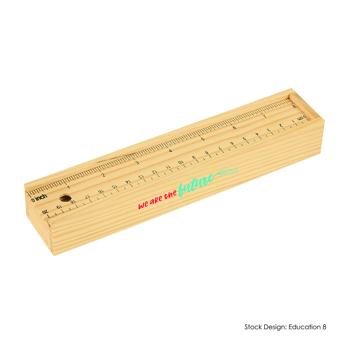 #457-BTS - Back To School 12-Piece Colored Pencil Set In Wooden Ruler ...