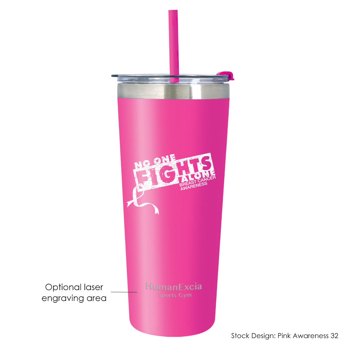 5306-BCA - Breast Cancer Awareness 24 Oz. Colma Tumbler