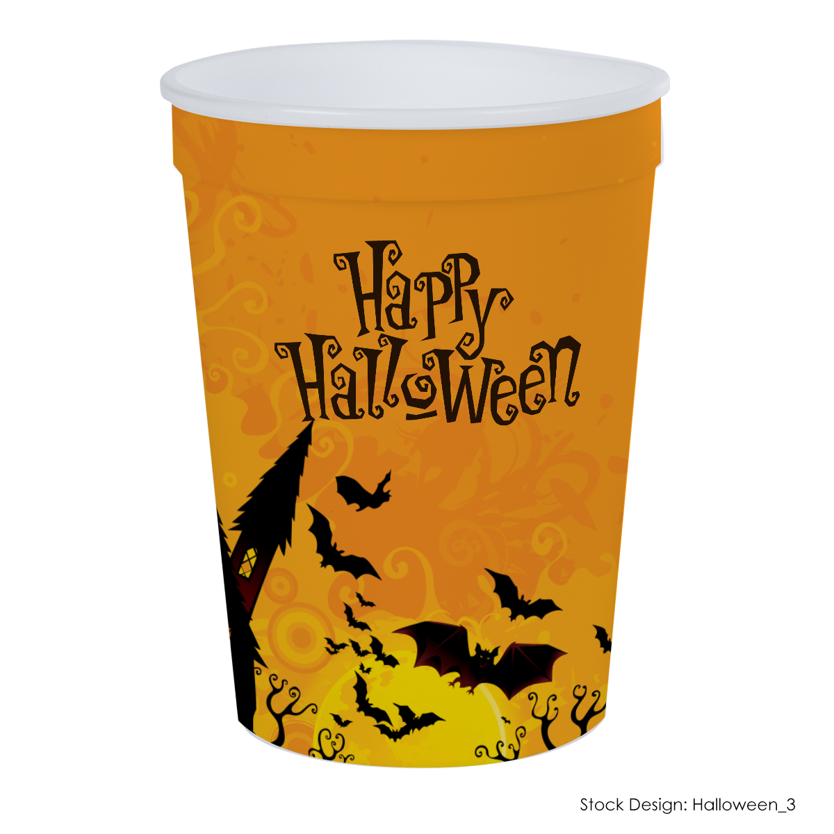 55902-HAL - Halloween 12 Oz. Full Color Big Game Stadium Cup