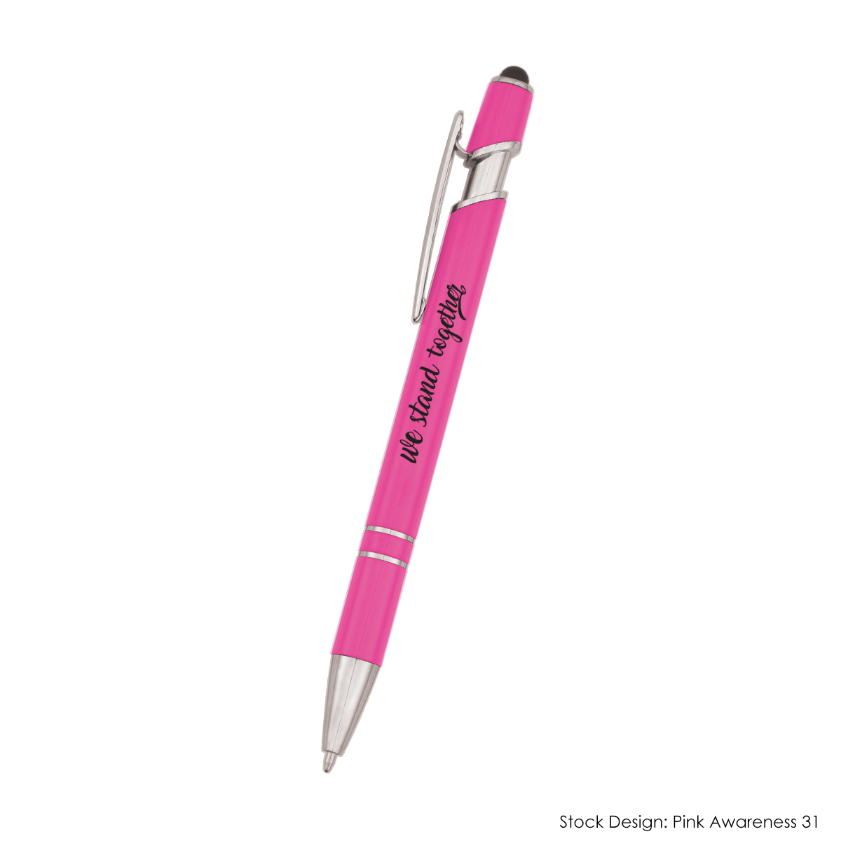 578-BCA - Breast Cancer Awareness Roslin Incline Stylus Pen