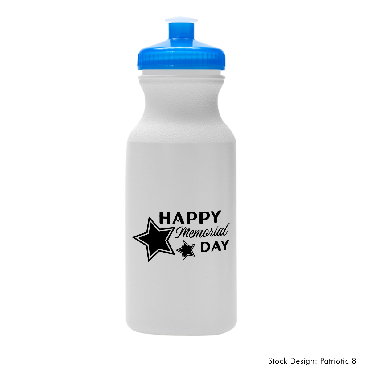 5891-MEM - Memorial Day 20 Oz. Hydration Water Bottle