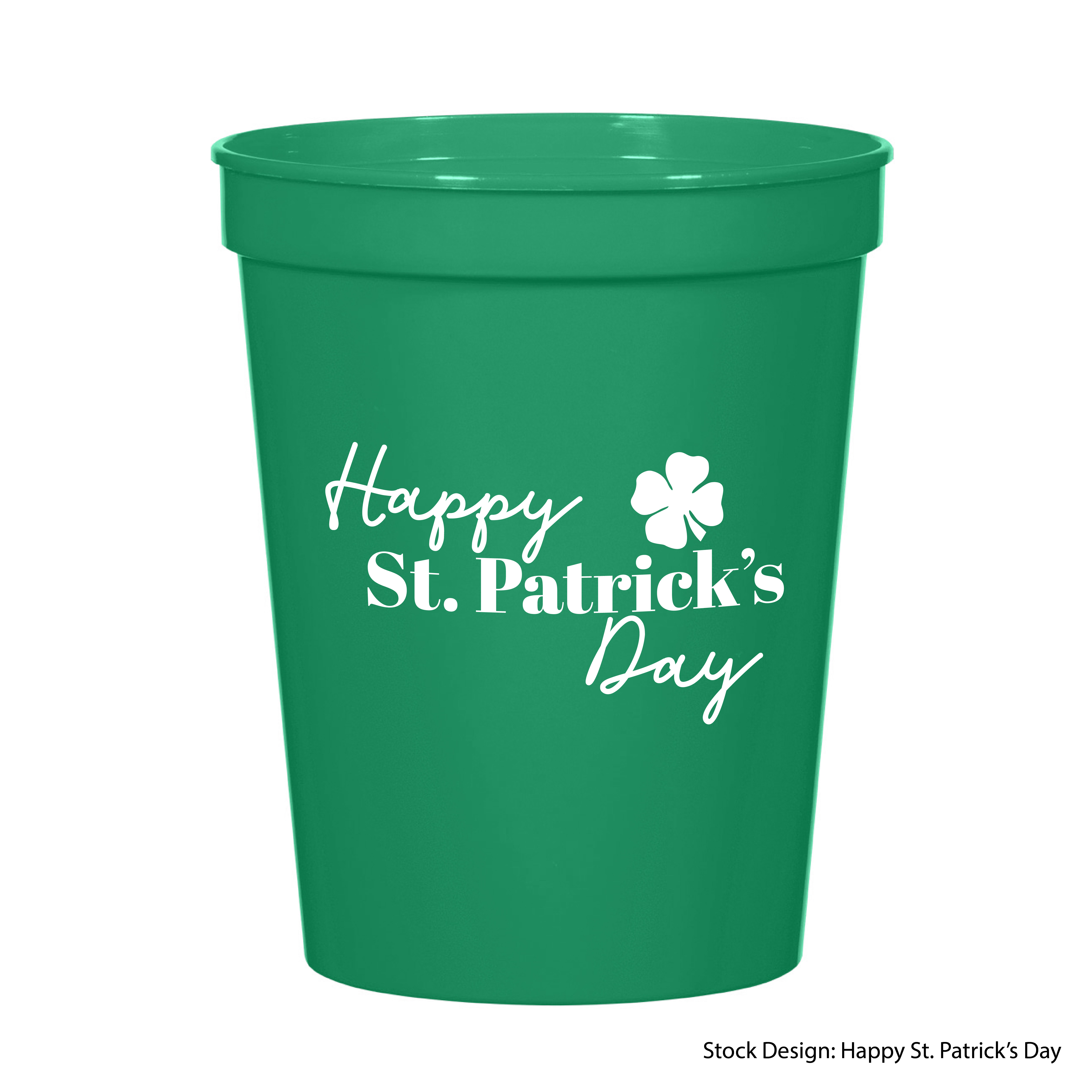 5900-STP - St. Patrick's Day 16 Oz. Big Game Stadium Cup