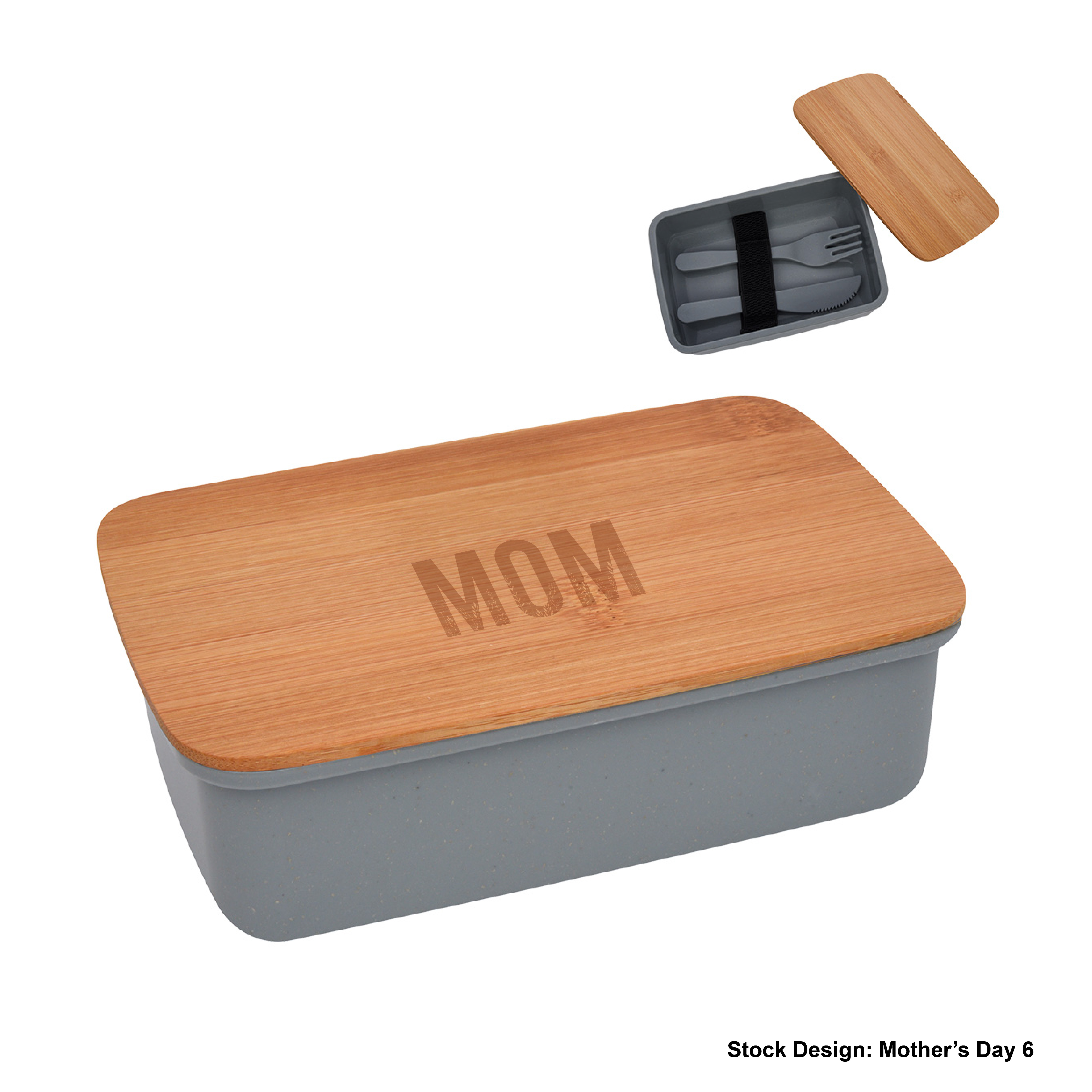 76251-MOT - Mother's Day Harvest Lunch Set With Bamboo Lid