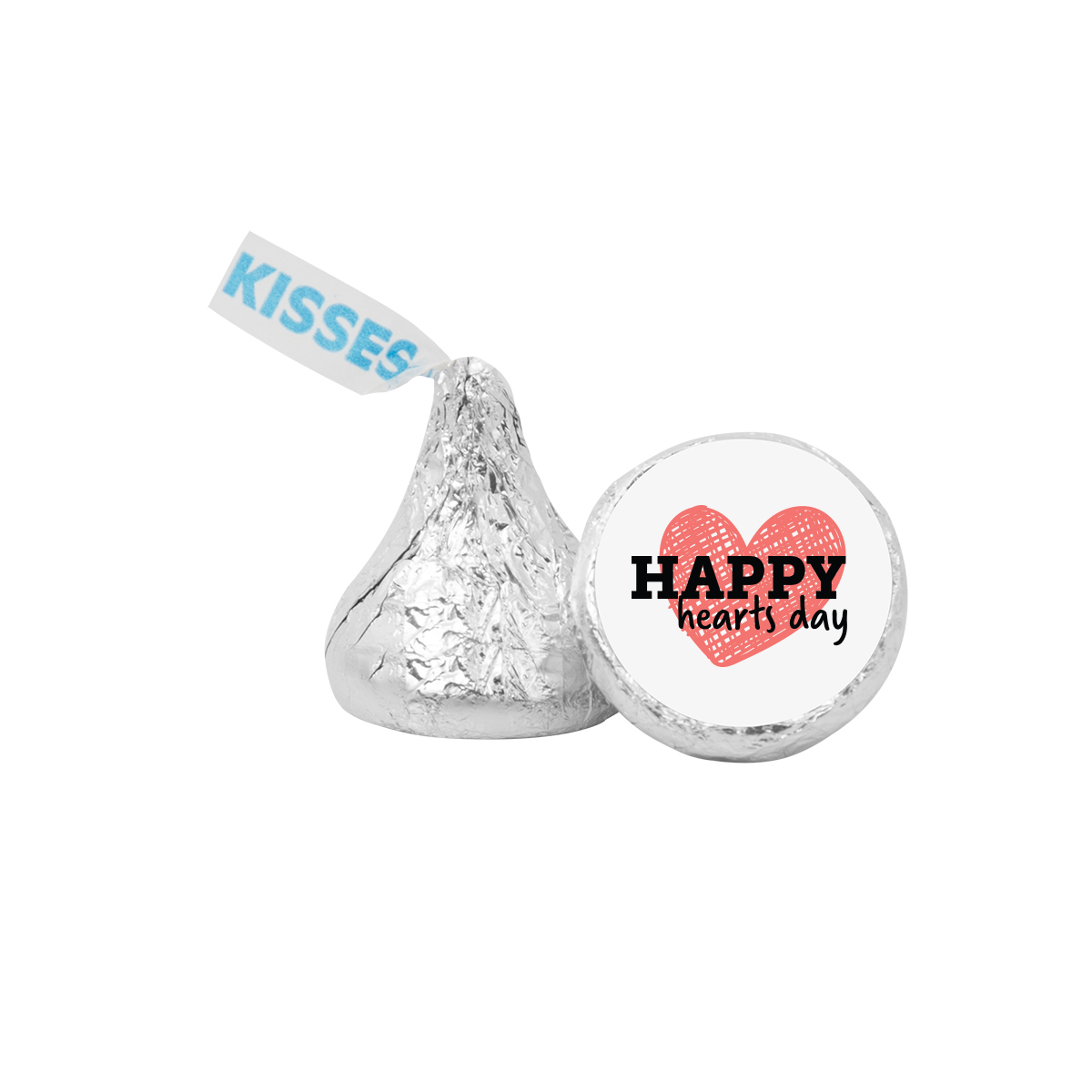 KISSES01-VAL - Valentine's Day Hershey Kiss Singles