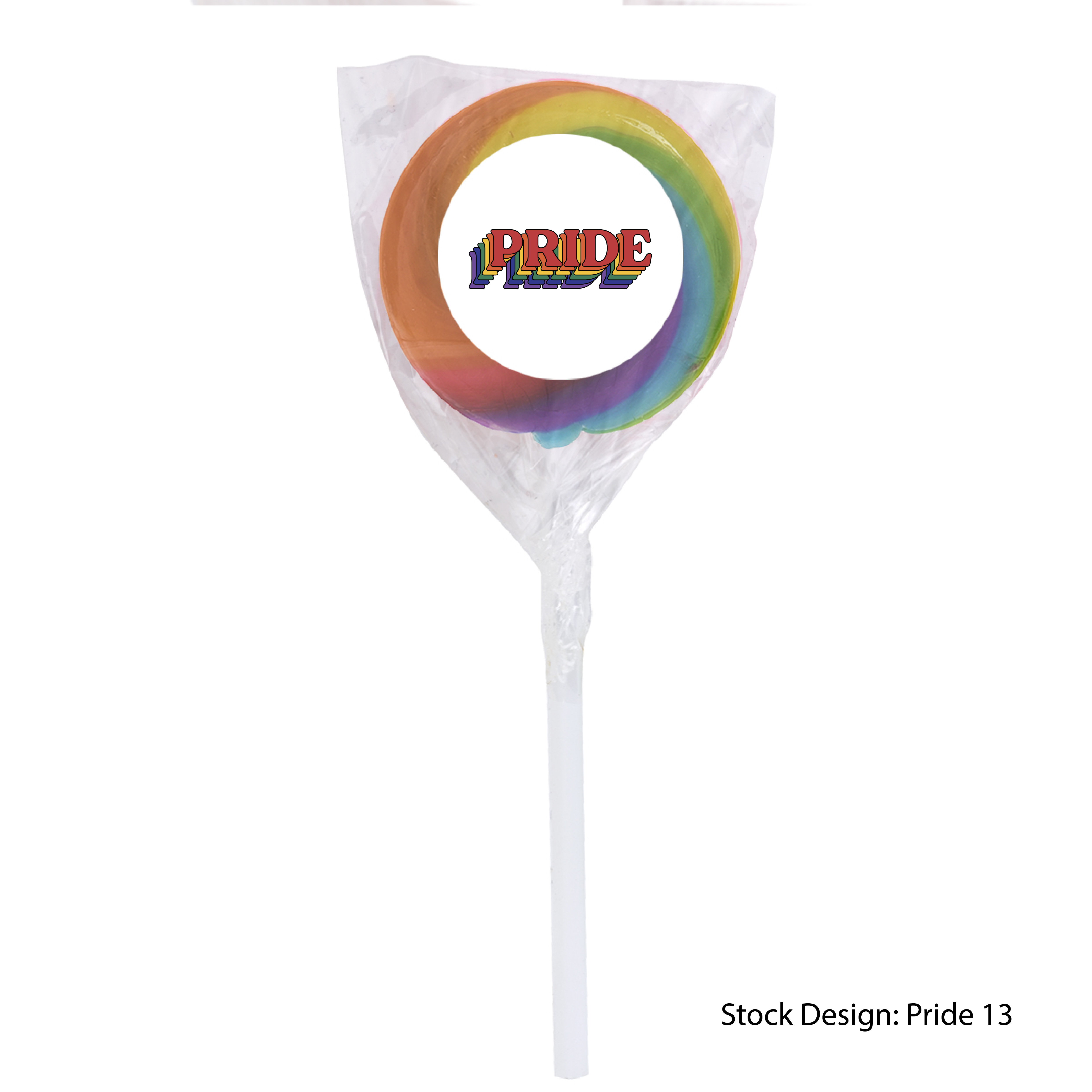 SWIRLPOP1-PRI - Pride Swirl Lollipop with Round Label