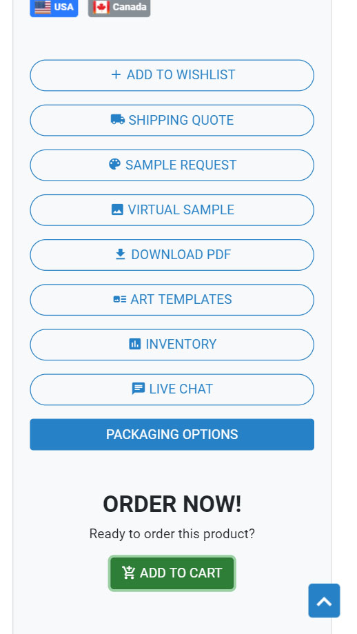 Product page screenshot